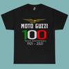 Moto Guzzi Motocicletta 100° Anniversario Biker Nero cotone pesante taglia L