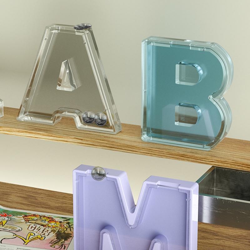 3D-Sparschwein-Form aus Silikonharz, Münzaufbewahrungsbox, Epoxidharz-Gießform für handgefertigte DIY-Bastelarbeiten, Buchstabenform