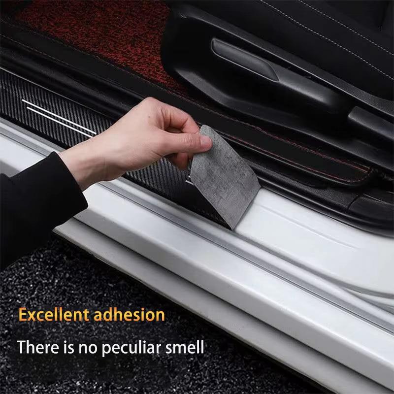 Carbon Fiber Car Door Sill Strip Anti-Scratch Protective Edge Guard For Haval Jolion H6 M6 Dargo Raptor F7 H7 H9 F5 H8 H4 Interior Mirrors 6