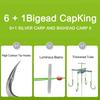 High Carbon Steel Explosion 5 Hooks Fishing Lure Bait Silver Carp Trap Feeder Cage Sharp Fishing Hook with Line Pressing Board