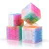 Magic Cube Jelly Color Stickerless Magic Cube Bundle Puzzle Toys