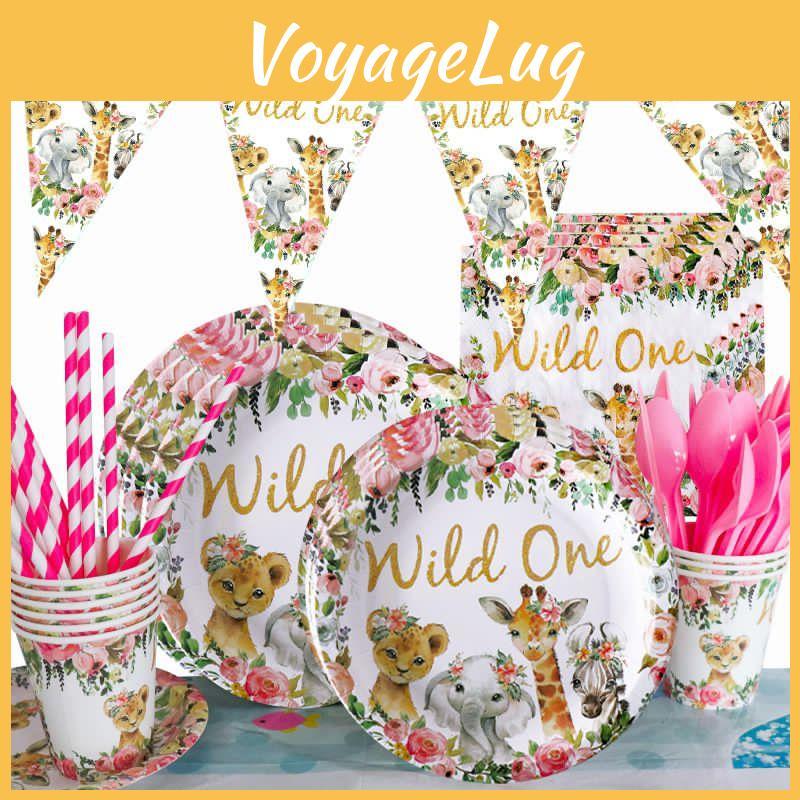 One Enchanting Birthday Party Supplies With Colorful Paper Decorations And Fun Accessories**