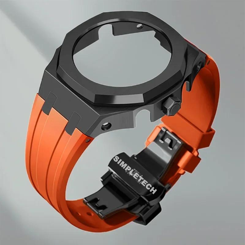 Mod Kit GEN5 GA2100 Metal Bezel for G shock Casioak Modification 4th Generation Rubber&Steel Watch Case Strap GA-B2100 2110