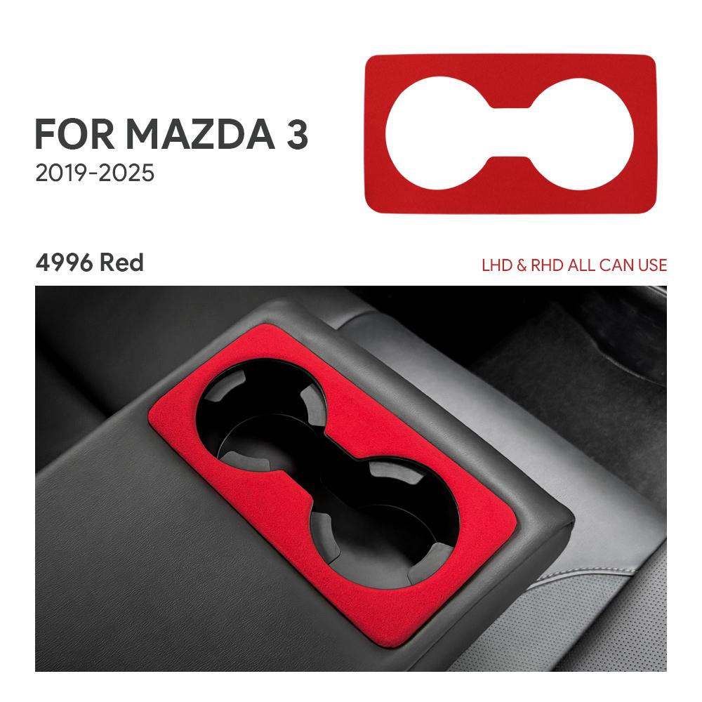 Top Suede Trim LHD RHD Sticker For Mazda 3 BP M3 Axela 2019 2020 2025 2025 2025 2025 2025 Car Rear Seat Water Cup Holder