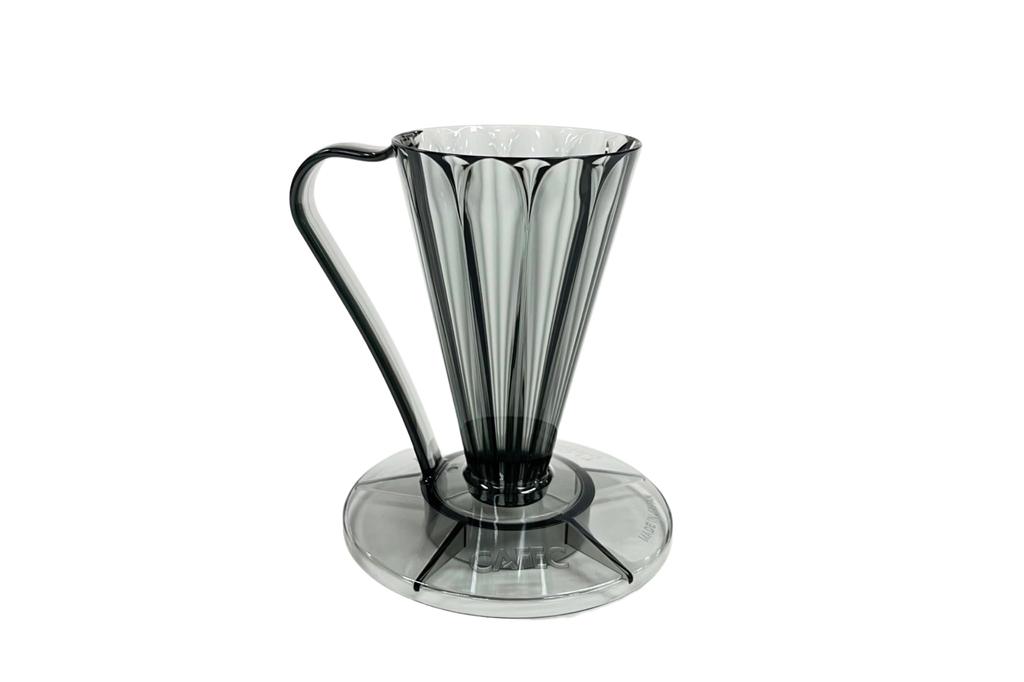 CAFEC Flower Dripper DEEP27 (FDD-27CB 1 Cup Clear Black)