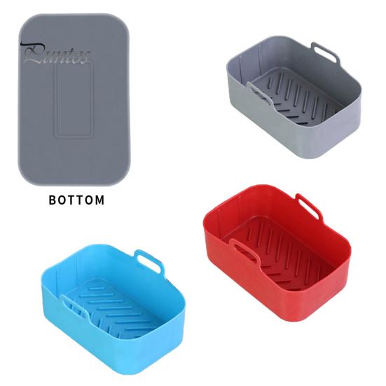 Fryer Pot Liner Super Soft Heat Resistant No Odor Dual Basket Fryer Silicone Liner Pad for Ninja DZ201