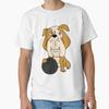 Funny English Bulldog Dog Bowling Cartoon Designed And Sold By Natures Fancy Vintage Slightly Versatile Casual