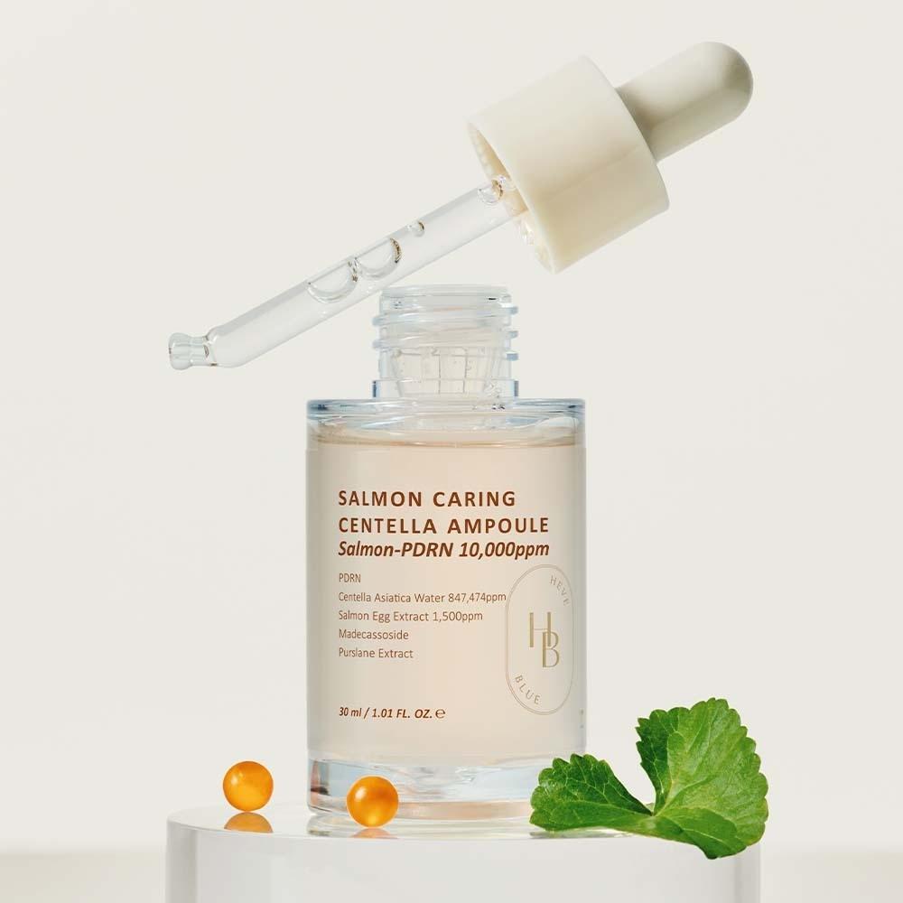 Hevblue Salmon Pdrn Caring Centella Ampoule 30ml