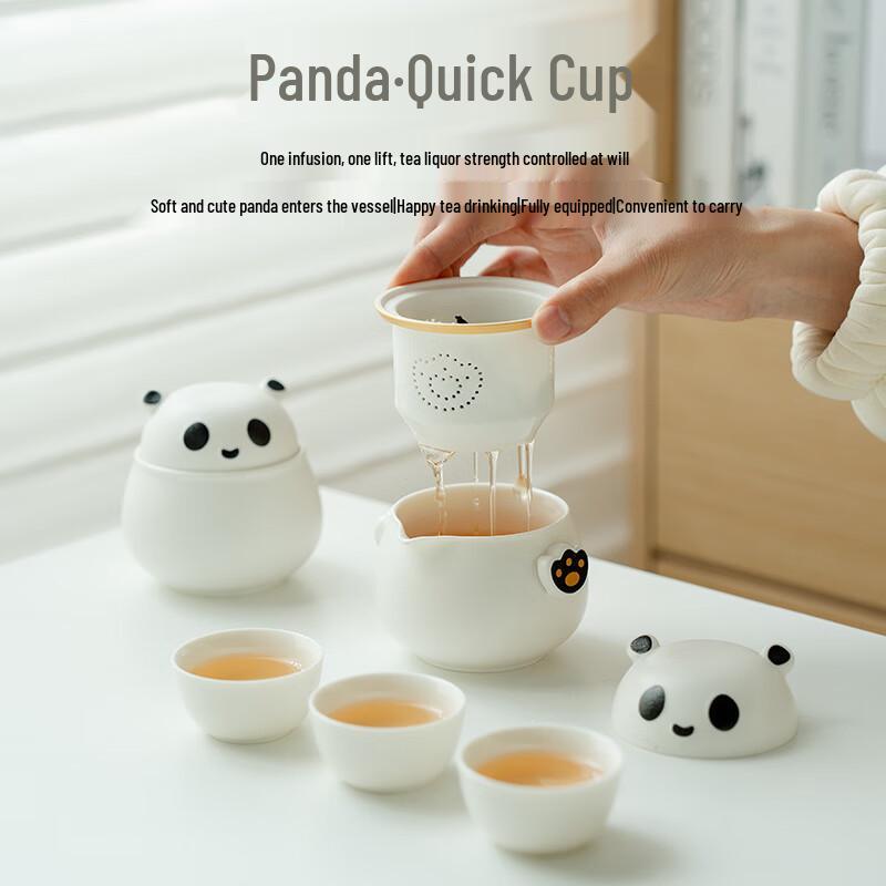 Shangqi Panda Ceramic Tea Set
