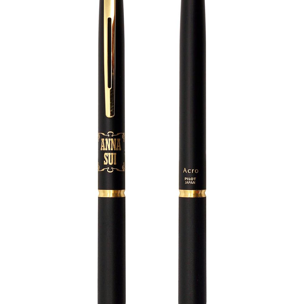 Acro X ANNASUI Ballpoint BACE Oil-based Pen, 0.5mm, Black, Logo,