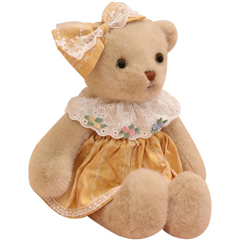 New running rabbit doll plush toy soothing doll teddy bear baby clothes bear doll throw pillow birthday gift