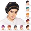 Casual Polyester Knit Headscarf Hat With Embroidered Braid For Autumn Wear