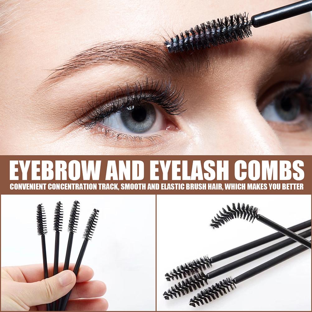 1 Set One Step Brow Stamp Shaping Kit, Eyebrow Stencil Makeup Powder, Hairline Powder (Medium Brown Set)