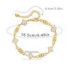 Waterproof Luxury Geometry Bangle Handmade Cubic Cuff Bracelet  Wedding Party Gift