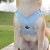 Dog Harness All-Weather Vest with Metal D-Ring Reflective Soft Harnesses with Leashes for Small Medium Dogs