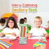 6Pcs Stretchy Textured Rope Fidget Toys Sensory Autism Toys for Stress Anxiety Relief Office Desk Fidget for Workers