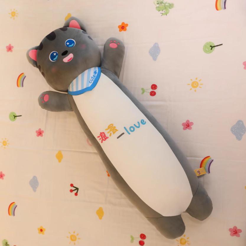 

Husky Cat Bib Plush Toy Pillow Animal Stuffed Doll Bedroom Decoration Gift Kids Cat