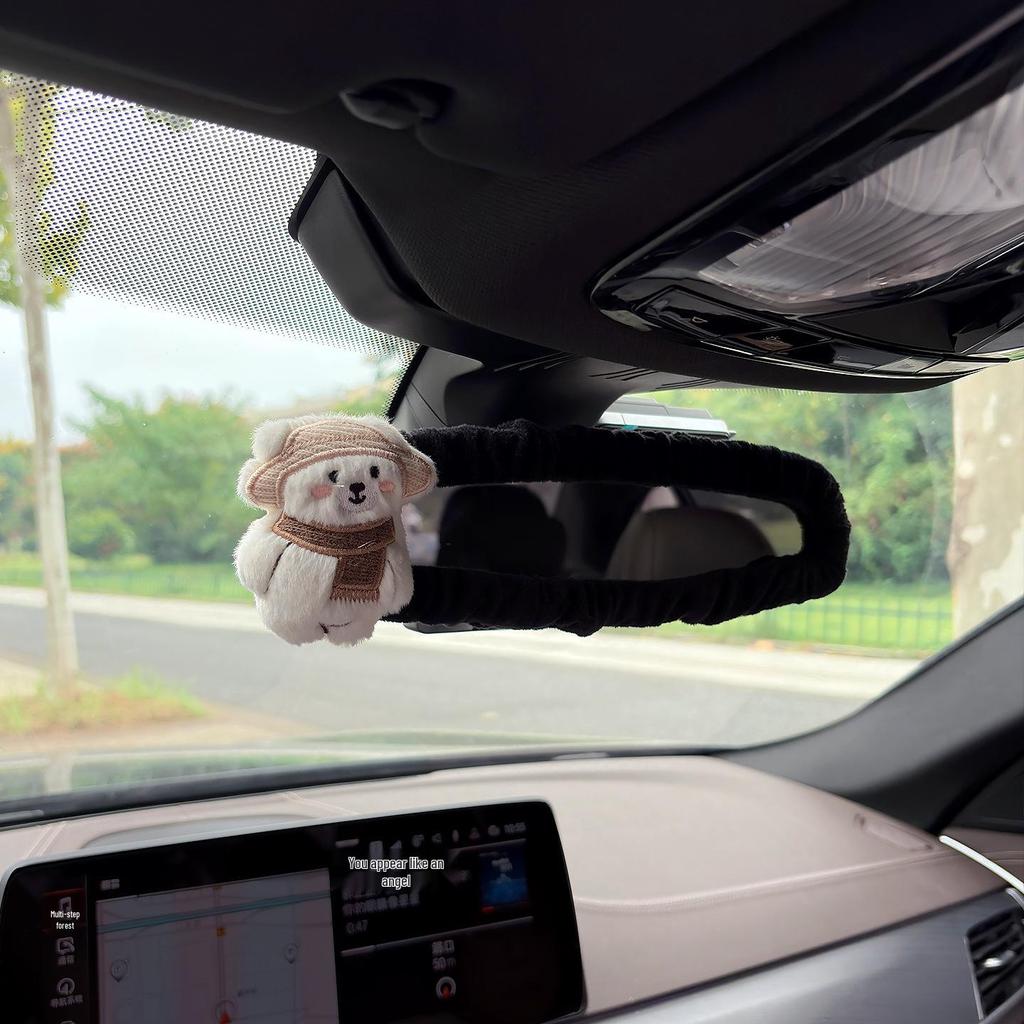 Kreative Niedliche Welpen Rückspiegelabdeckung - Dekorative Auto-Innenausstattung für Frauen.
