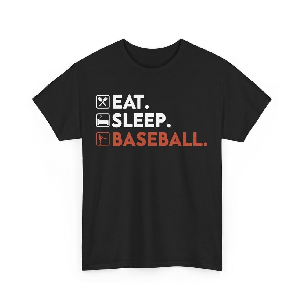 

Футболка Eat Sleep Baseball, Футболка для любителей бейсбола, спортивная, женская, мужская 4XL