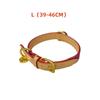 Luxury Denim Monogram Dog Collar Adjustable Leather Pet French Bulldog Dachshund Cat