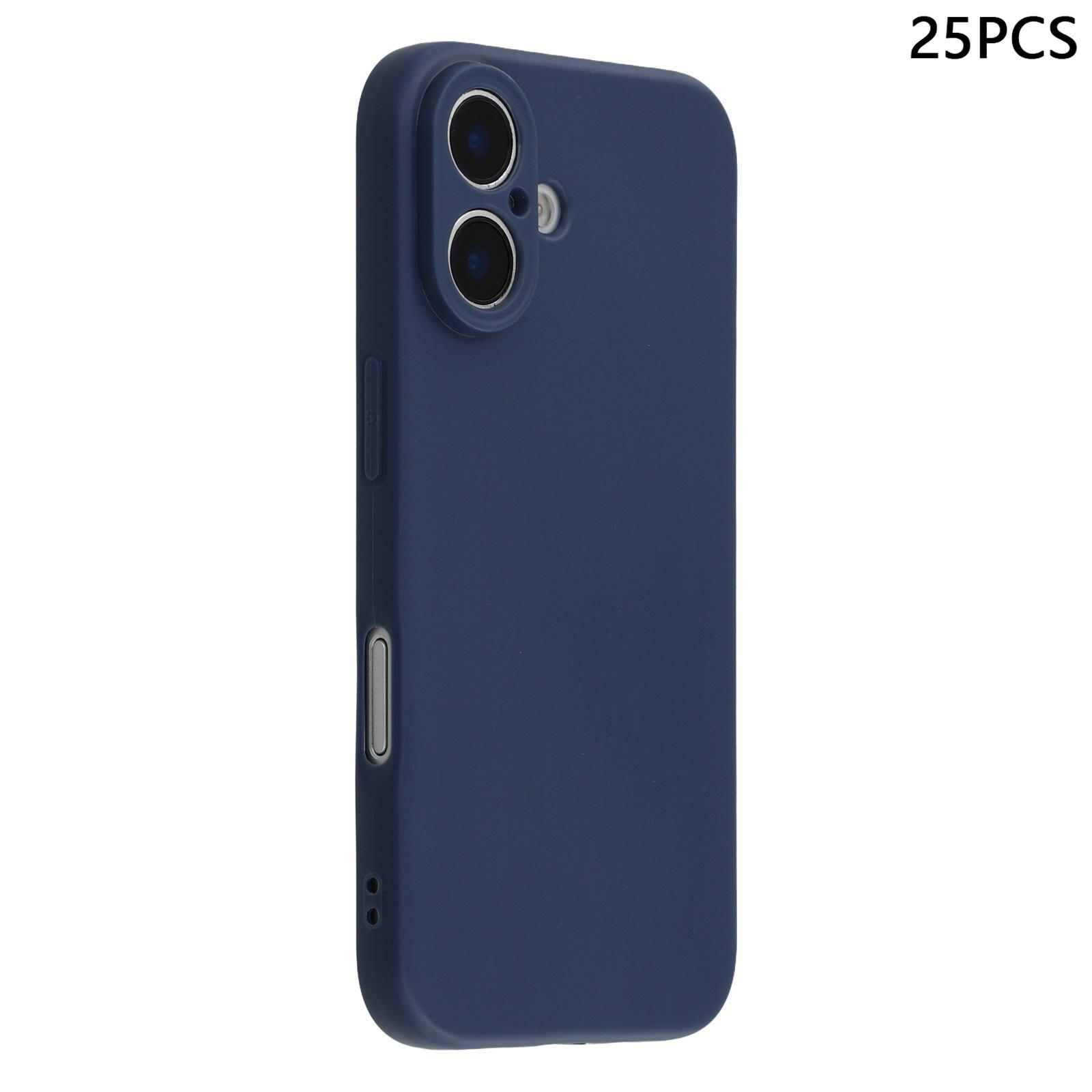 

Bulk Purchasing 25Pcs For iPhone 16 Plus Case 1.2mm TPU Matte Phone Cover Sapphire