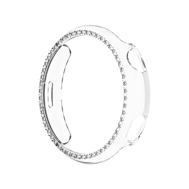 Smartwatch Crystal Frame Guard Semi Shell Scratch Resistant Housing Antiscratch Cover Sleeve Case Shockproof for Watch 5 чистый
