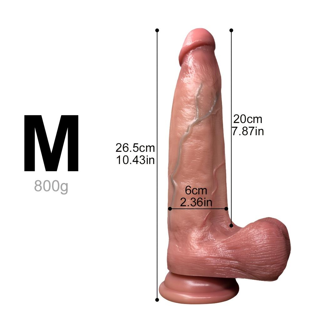 Large Girth Double Layer Liquid Silicone Phallic Dildos-Soft,Realistic,Ideal for Intimate Play&Pleasure,Pleasure Toys,Realistic Texture,Durable Toy