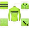 Reflective Long Sleeve Bicycle Jersey Wind Coat Jacket Water-resistant Windproof Outdoor Sports