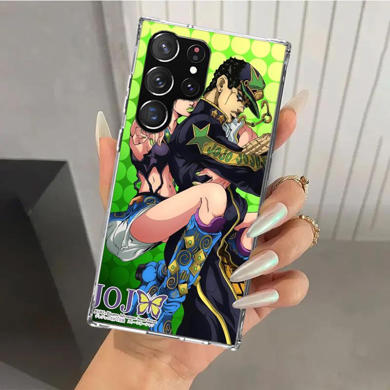 JoJo Bizarre Adventure Phone Case for Samsung Galaxy S26 S24 S23 Ultra S25 Edge S22 S21 Plus S20 FE + Soft Print Shell Funda Gal