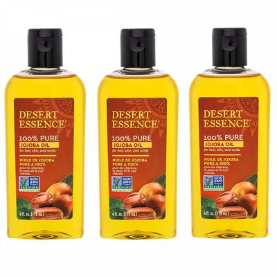 Desert Essence Pure Jojoba Oil 118mlx3