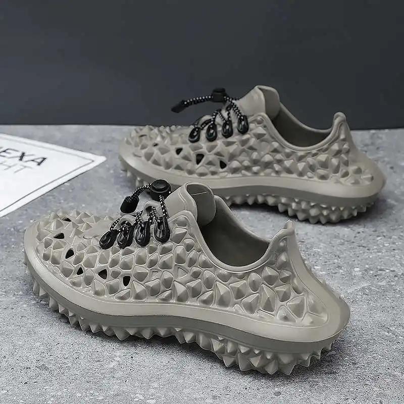 Fashion With Ties Thick Heeled Flip Flops For Teenager Slippers Men Shoes Sandal Slides For Men Sneakers Sport Outings Classical