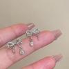 Bow-knot Stud Earrings Female Fashion Chic Earring Sweet Girl Women Jewelry Double Bow Earrings