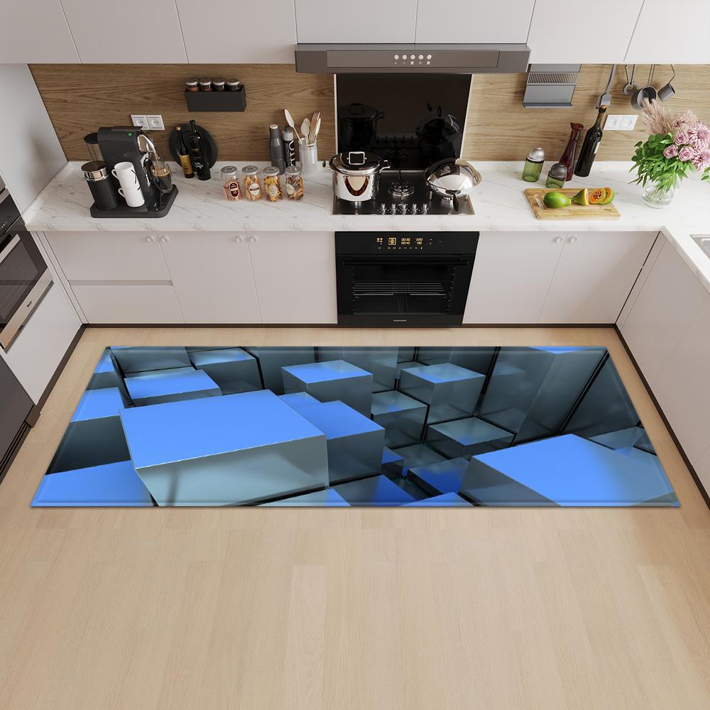Entrance Door Mat Kitchen Bedroom Carpet Non-slip Floor Corridor Balcony Carpet Modern Pattern Floor Mat Can Be Customized