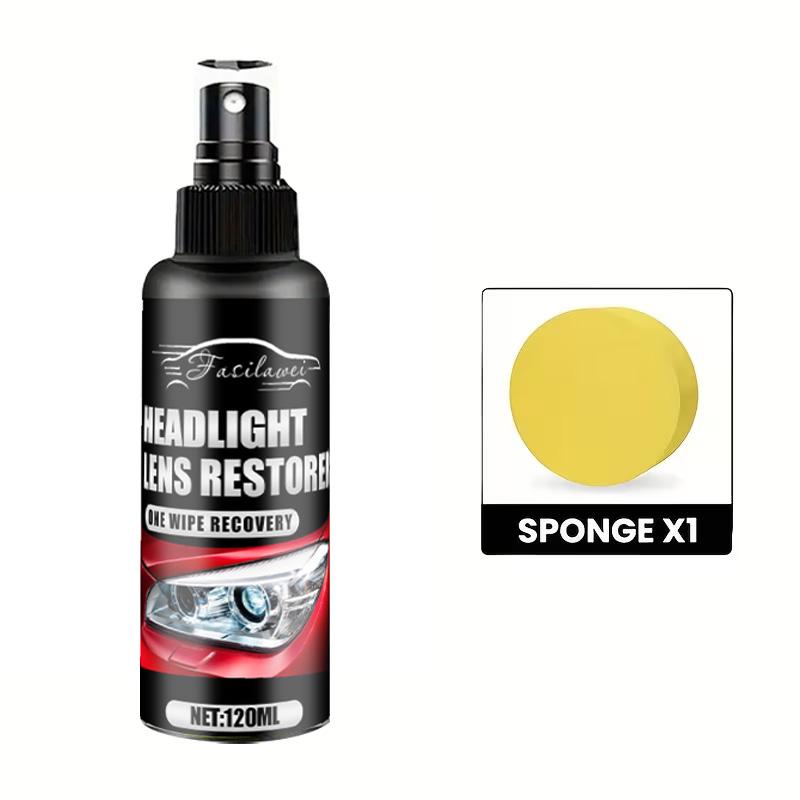

Car Headlight Restoration Kit Anti-Oxidation Scratch Removal Polishing Compound PE Material for Effortless Clear Vision 120ml