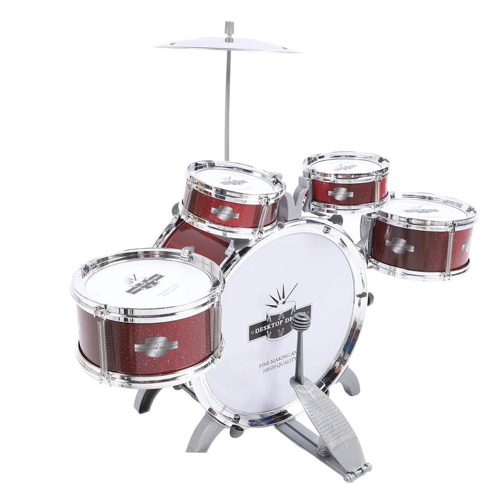Kid Drum Set for Toddlers Jazz Drum Set for Kids 5 Drums Percussion Musical Instruments Toy