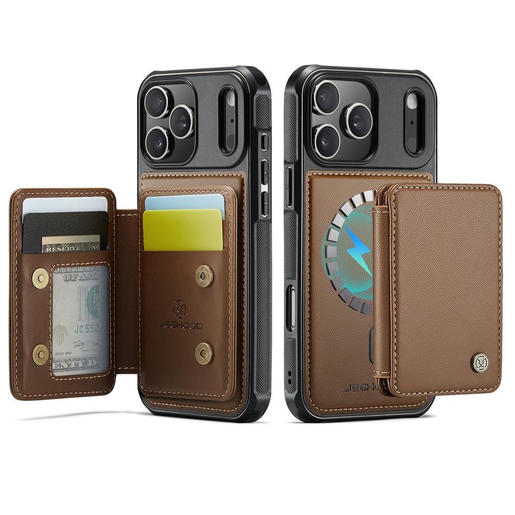 2 in 1 Detachable Business Magnetic Leather Wallet Solt Case  For iPhone 17 Pro Max 16 15 14 13 12 11 Plus 17air kickstand Cover