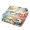 Japanese Blanket T-Totoros Travel Flannel Throw Blanket For Couch Bed Soft Custom DIY Quality Bedspread Gift Idea