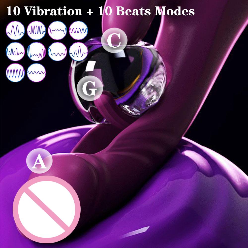 Tapping Flapping Vagina Vibrator for Women Rabbit Vibrator G-Spot Vagina Stimulator Female Masturbator Sex Toy for Women Sexy