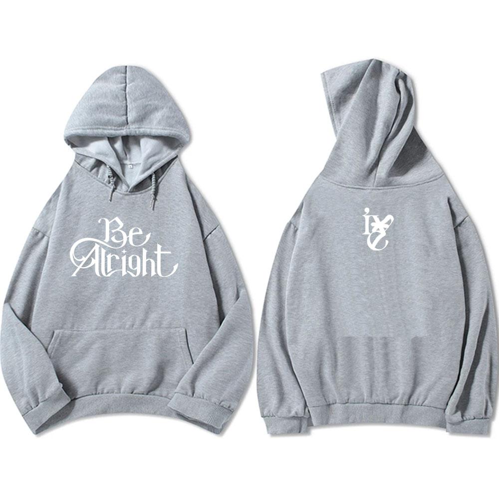 Alright EP Hoodies Letter Graphic Printing Sweatshirt Long Sleeve Fashion Korean Band Pullovers Men Women Clothing