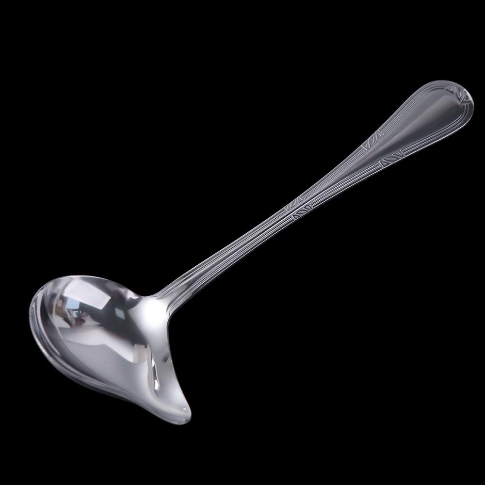 Stainless Steel Drizzle Saucier Spoon Multifunctional Oil Spoon Effortless Soup  home