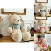 Adorable Cartoon Bear Plush Toy For Couples Large Size Soft Stuffed Animal Pillow