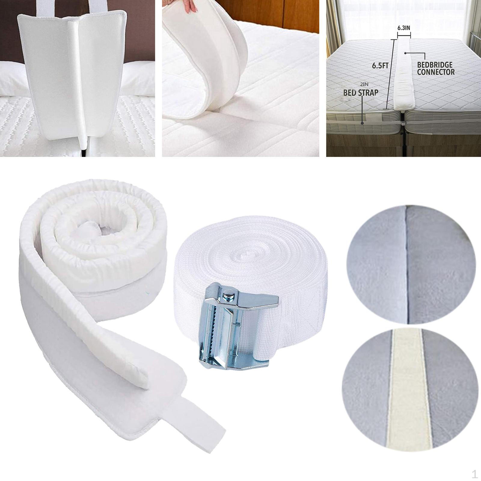 

King Bed Converter Kit Filler for Adjustable Mattress Connector with End Loops 5cm clip 200x20cm