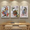 Retro Art Poster Japanese Style Funny Tattoo Pattern Cat Pictures Canvas Print Living Room Wall Art Corridor Home Decor Painting