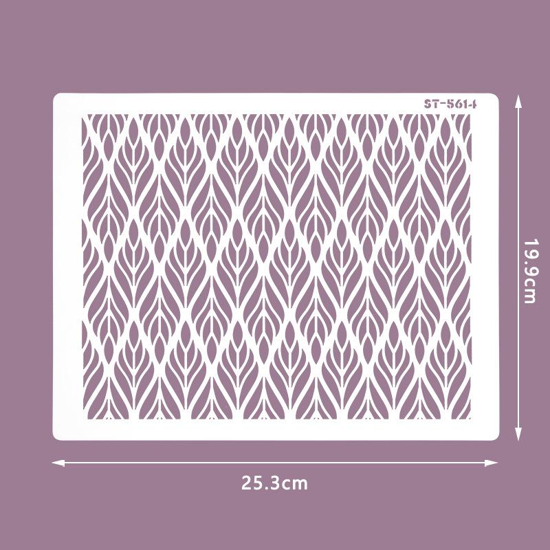 Cake Printing Template, Hollow Plastic Spray Pattern Mold, DIY Powder Sieve, Baking Decoration, Cake Lace Mounting Tool