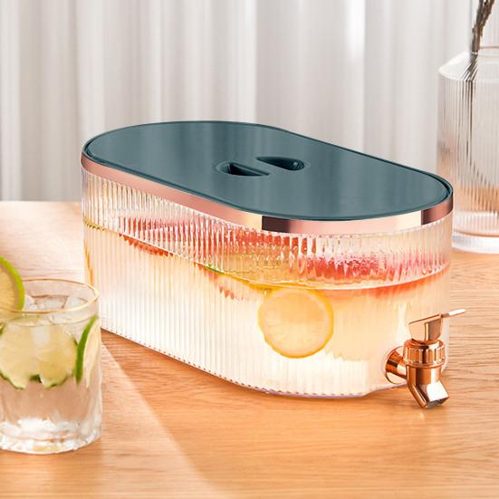 5,3 l lednice, rychlovarná konvice, velká kapacita s kohoutkem, odolná proti teplu a chladu, nepropustná, potravinářská, džus pro snadné čištění pro domácnost