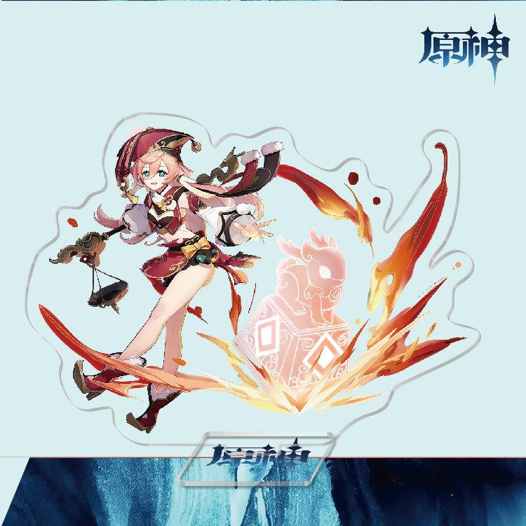 Game Anime Model Open World Impact Acrylic Cosplay Character Stand Painted Desk Decor Ornament Gift 15cm