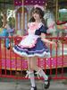 Plus Size Cafe Maid Cosplay Princess Dress for Women's Role Play Party
