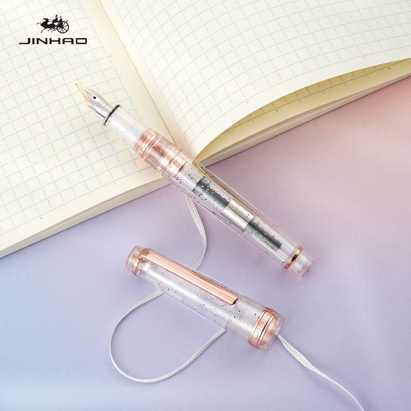 2026 Limited Colors JINHAO 82 Fountain Pen Rose Gold Clip EF/F/M Macaron Color Calligraphy Pen Stationery School Office Supplies