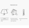 Custom Logo Folding Sun and Rain Dual-Use Umbrella with Colored Rubber Sun Protection