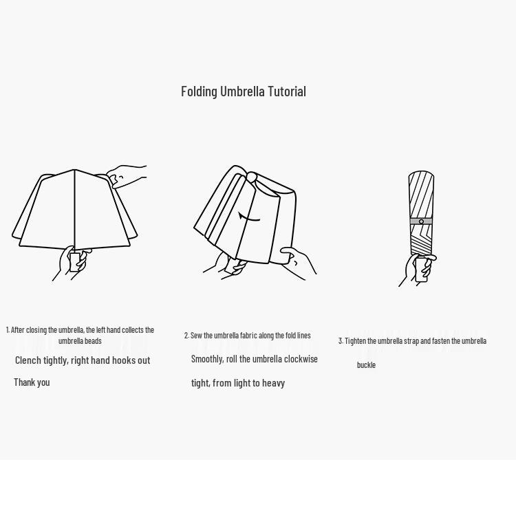 Custom Logo Folding Sun and Rain Dual-Use Umbrella with Colored Rubber Sun Protection